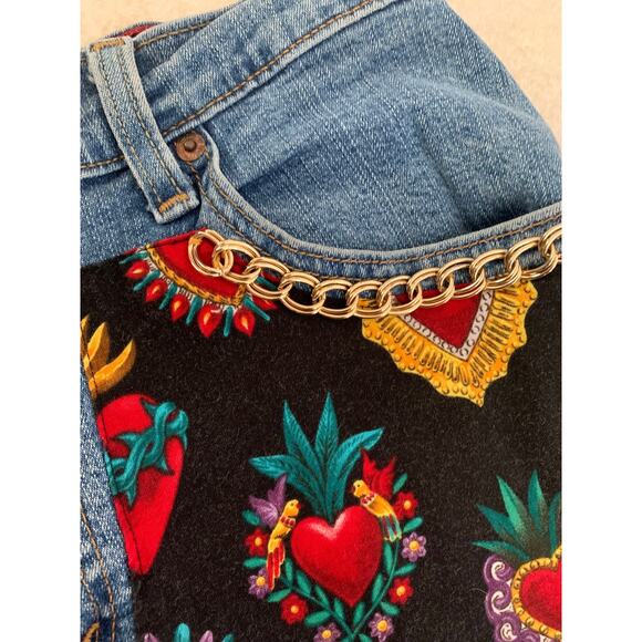 Levi’s Re plus denim shorts medium 10 high rise cut off re done - Picture 5 of 10